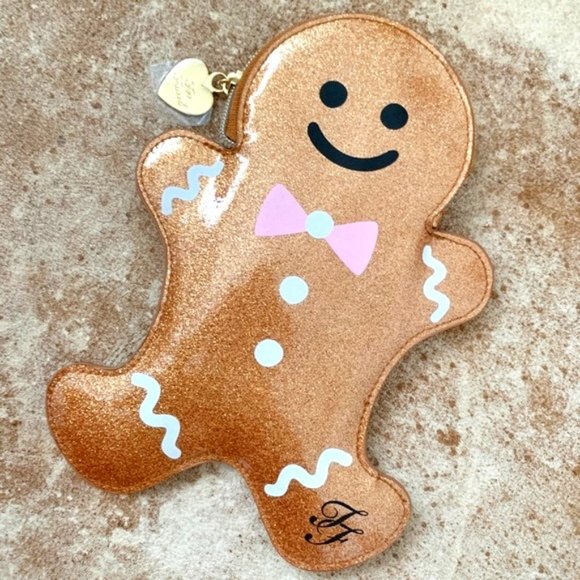 Too Faced Handbags - Too Faced Christmas Gingerbread Man Makeup Pouch